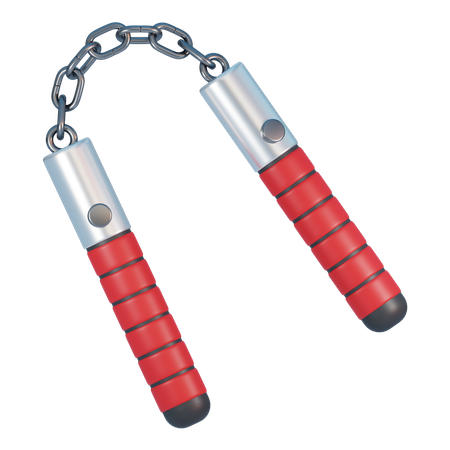 Nunchaku en acier  3D Icon