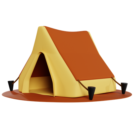 Acogedor refugio para acampar  3D Icon