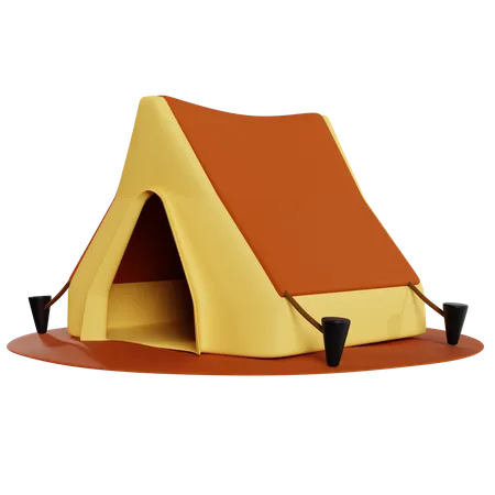 Acogedor refugio para acampar  3D Icon