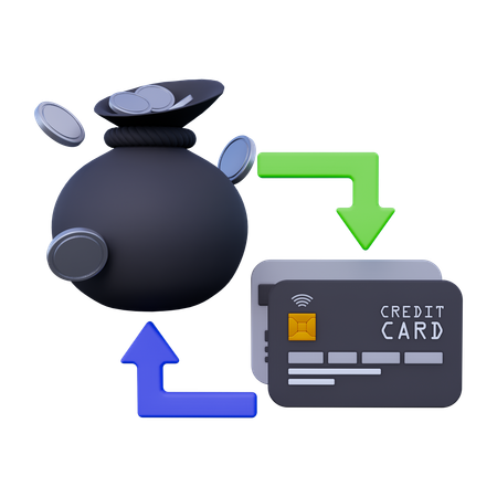 Paiement d'acompte  3D Icon