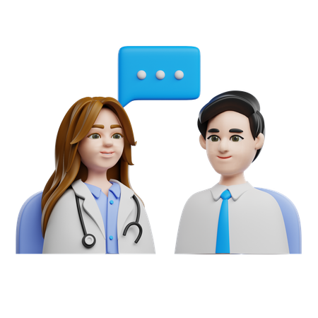 Aconselhamento médico  3D Icon