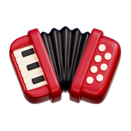 Acordeão  3D Icon