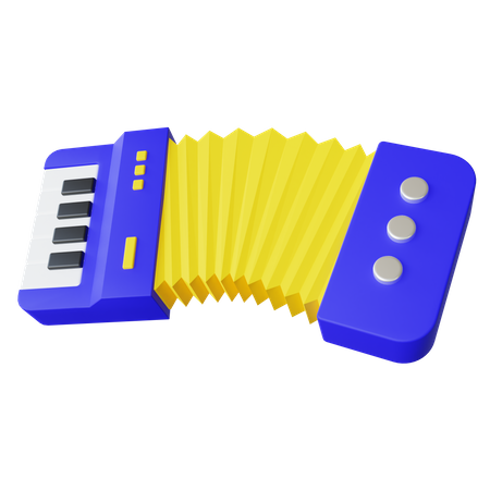 Acordeão  3D Icon