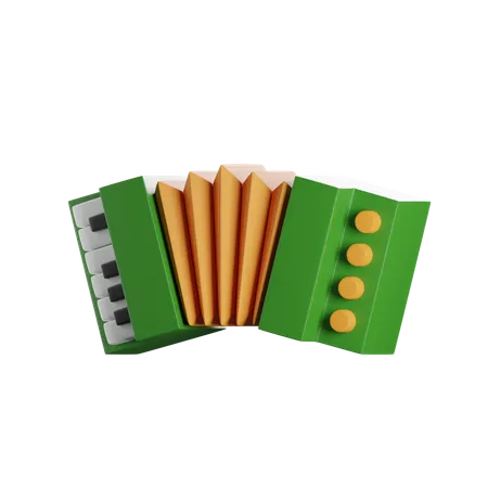 Acordeão  3D Icon