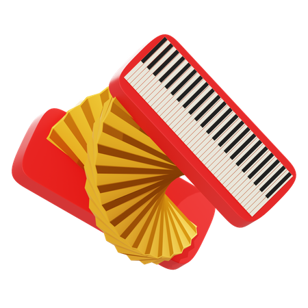 Acordeón  3D Icon