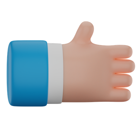 Acordo aperto de mão gesto de mão  3D Icon