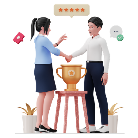 Acordo comercial  3D Icon