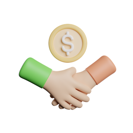 Acordo de dinheiro  3D Icon