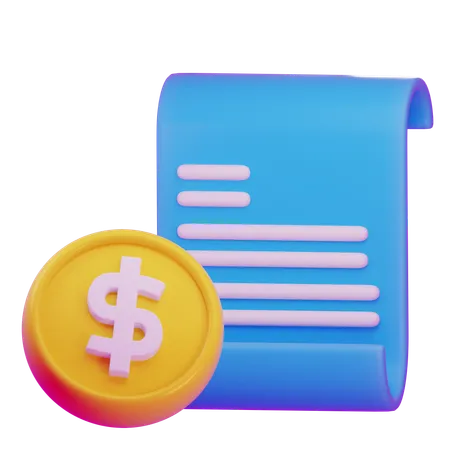 Acordo financeiro  3D Icon