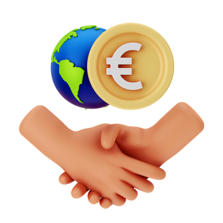 Acordo global  3D Icon