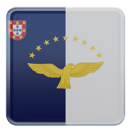 Drapeau des Açores  3D Flag