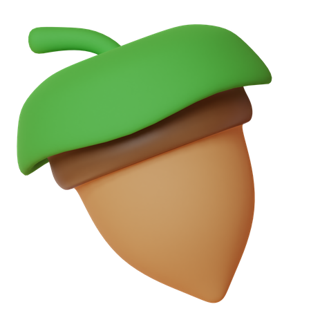 Acorn  3D Icon