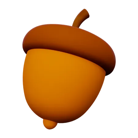 Acorn  3D Icon