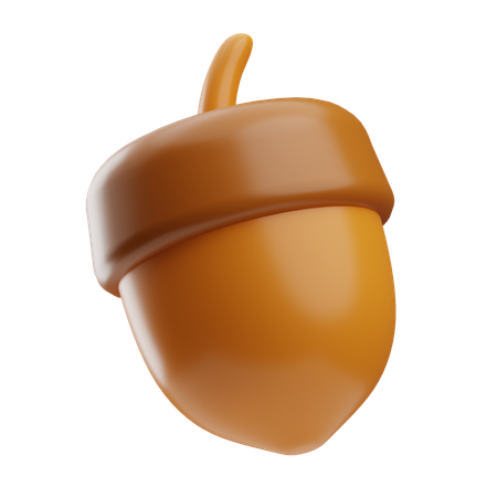 Acorn  3D Icon