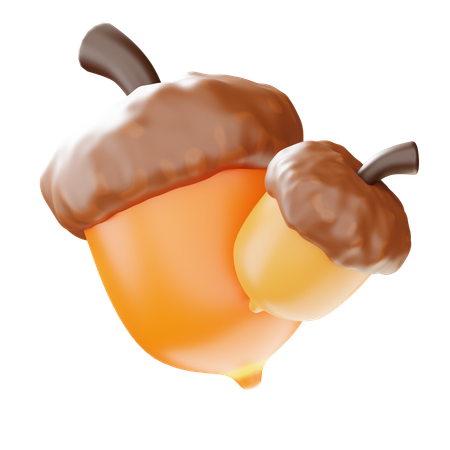 Acorn  3D Icon