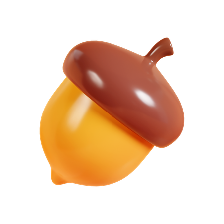 Acorn  3D Icon