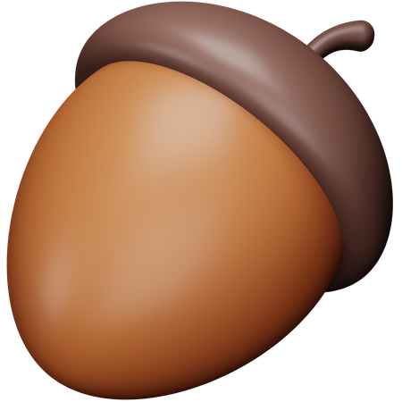 Acorn  3D Icon