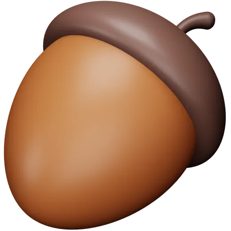 Acorn  3D Icon