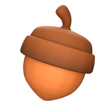 Acorn  3D Icon