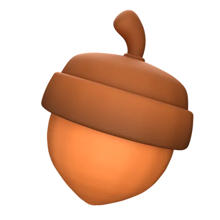 Acorn  3D Icon