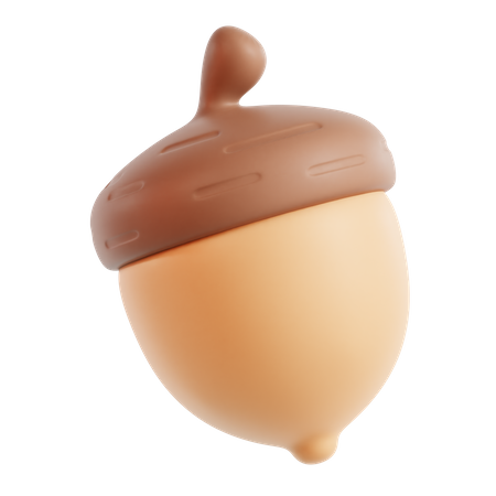 Acorn  3D Icon