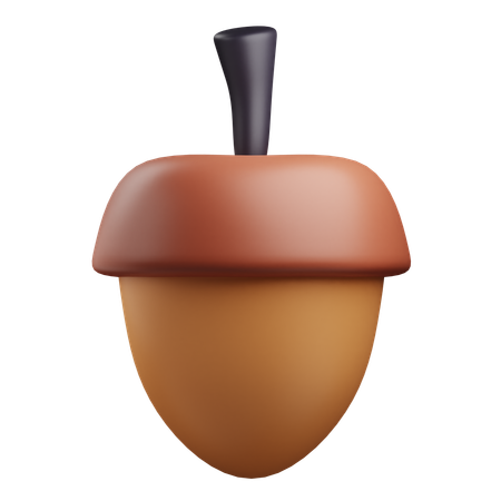 Acorn  3D Icon