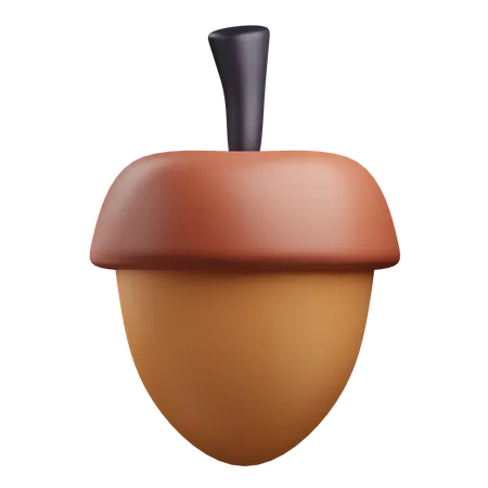 Acorn  3D Icon