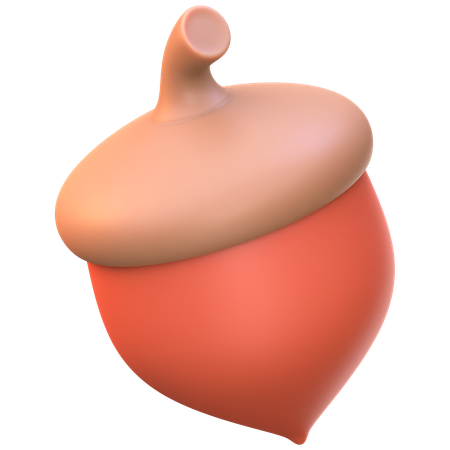 Acorn  3D Icon