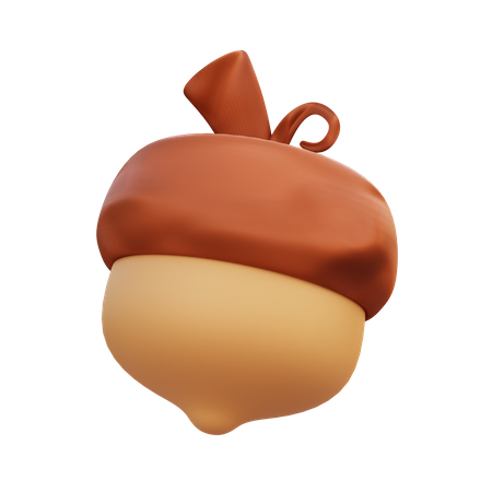 Acorn  3D Icon