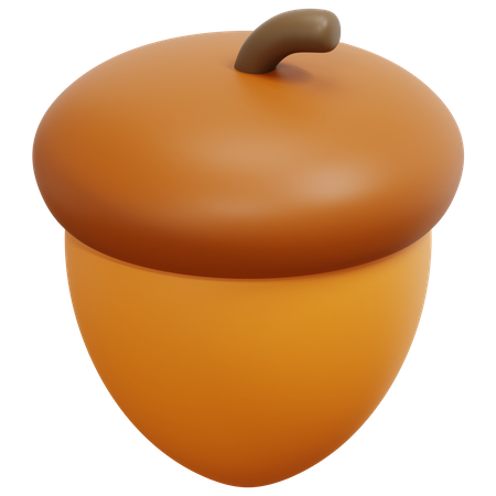 Acorn  3D Icon