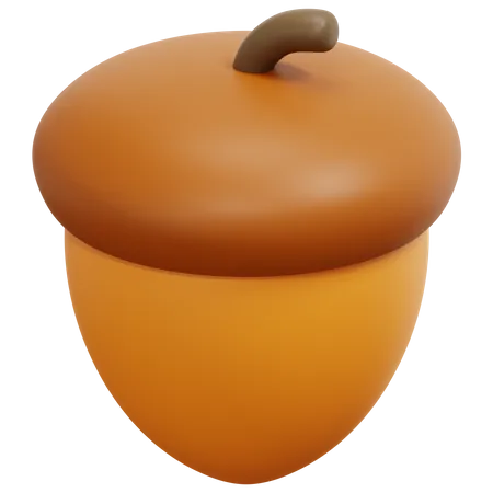 Acorn  3D Icon