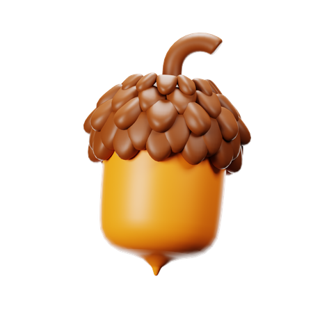 Acorn  3D Icon