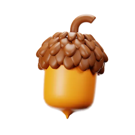 Acorn  3D Icon