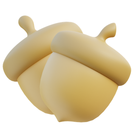 Acorn  3D Icon