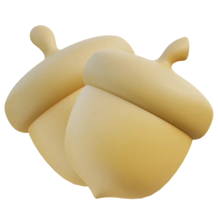 Acorn  3D Icon