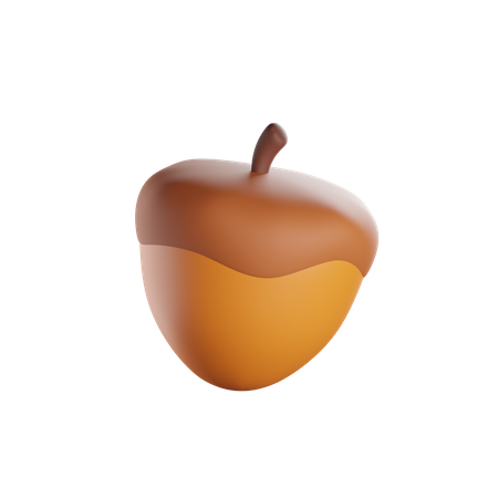 Acorn  3D Icon