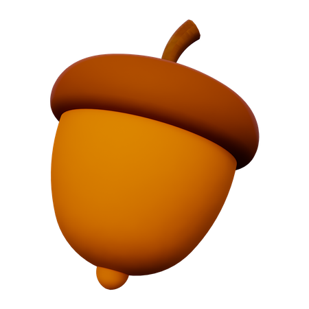 Acorn  3D Icon