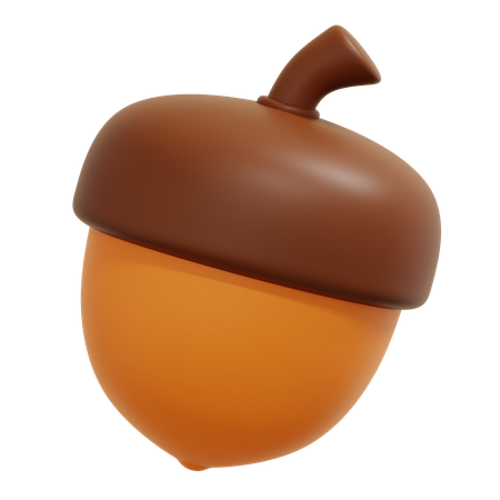 Acorn Nut  3D Icon