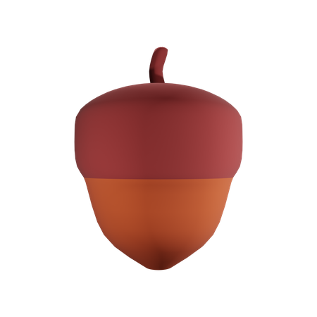 Acorn Nut  3D Icon