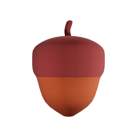 Acorn Nut  3D Icon