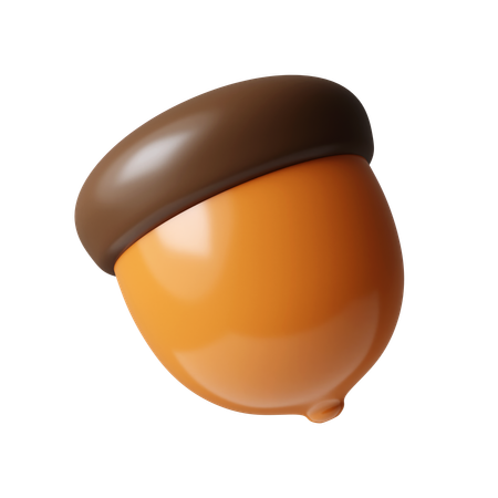 Acorn Nut  3D Icon