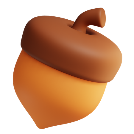 Acorn nut  3D Icon