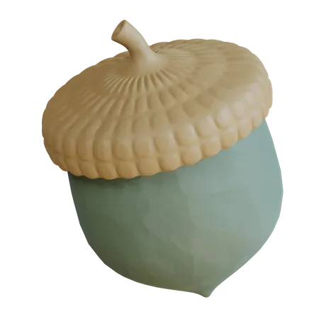 Acorn Nut  3D Icon