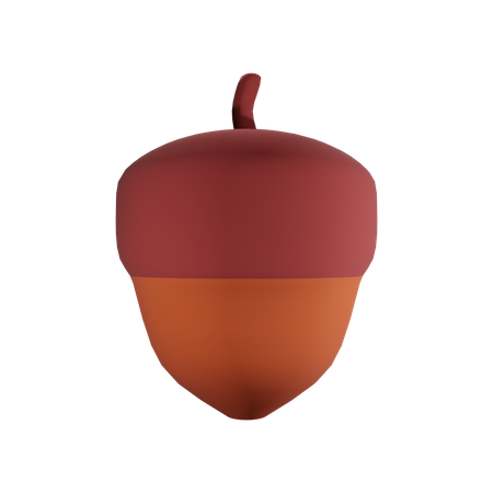 Acorn Nut 3D Icon