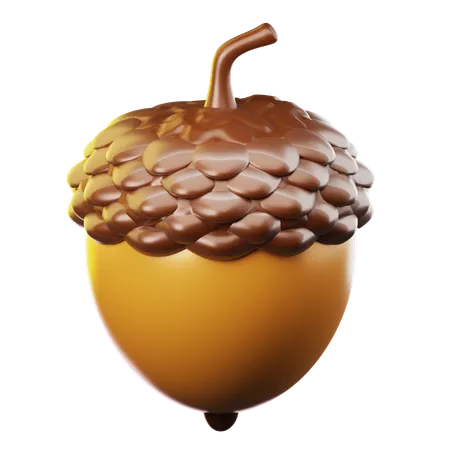 Acorns  3D Icon