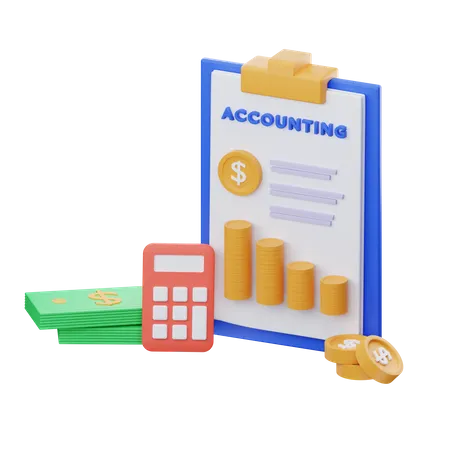 Acounting Analysis  3D Illustration