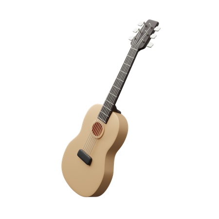 Acoustic guitar  3D Icon