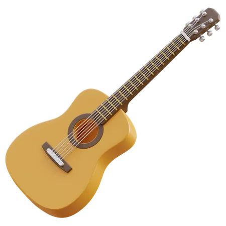 Acoustic Guitar  3D Icon