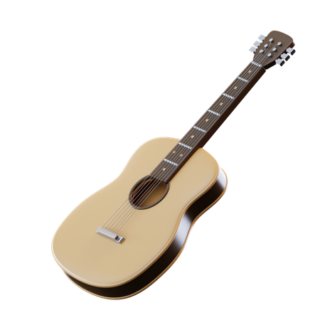 Acoustic Guitar  3D Icon
