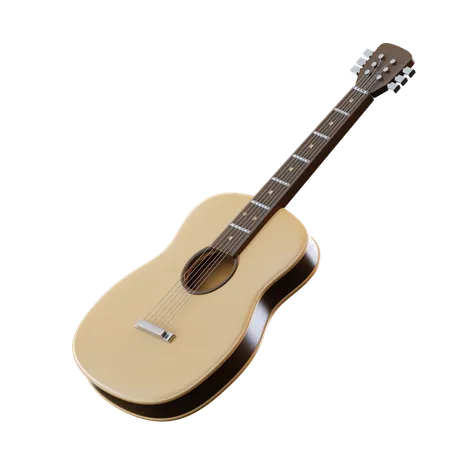 Acoustic Guitar  3D Icon